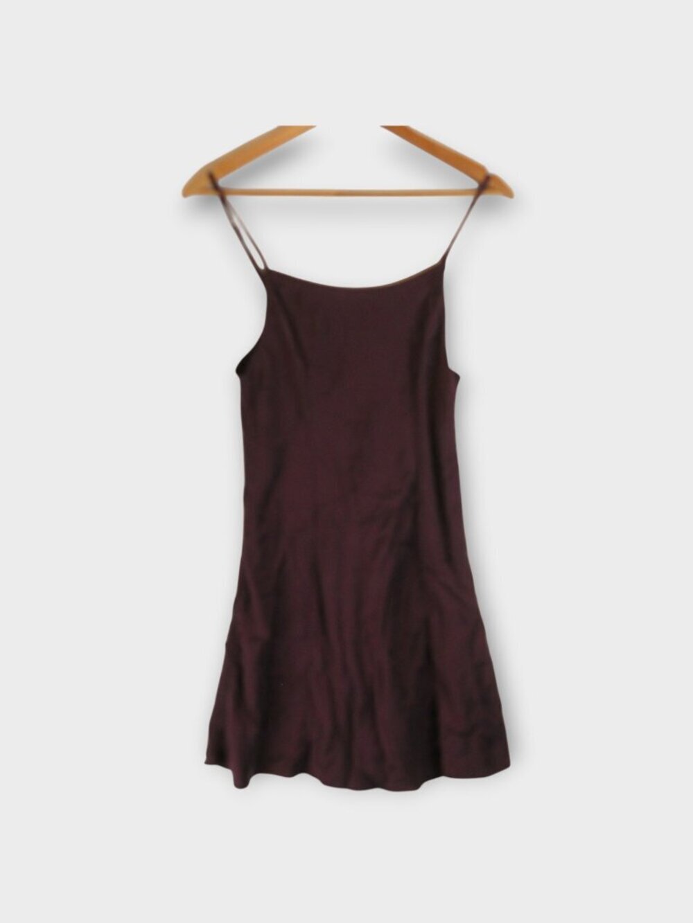 Free People Intimately Skinny Strap Mini Slip Size L Burgandy